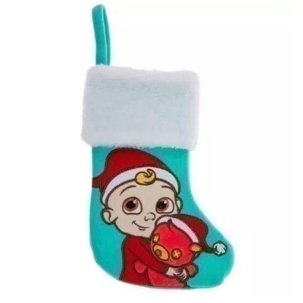 NWT. COCOMELON Teddy & JJ Mini Christmas Stocking